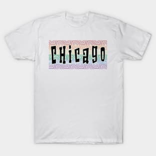 LGBTQ PATTERN AMERICA CHICAGO T-Shirt